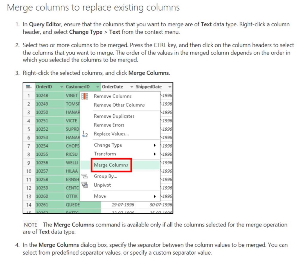 How To Merge Several Columns Of Text In Csv Profitkeeper Support 5137